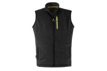 GILET SLICK NERO/MELANGE