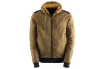 FELPA SLICK CON CAPPUCCIO OCRA