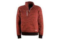 FELPA SLICK MEZZA ZIP PICANTE