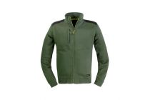 FELPA CON CERNIERA SLICK VERDE