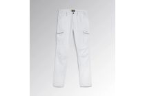PANTALONE STAFF STRETCH CARGO BIANCO