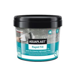 Aguaplast Rapid Fill Stucco In Pasta 1kg | Riparazione Muri Effetto Intonaco | Essicazione Rapida - Grigio - Foto 11