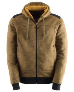 FELPA SLICK CON CAPPUCCIO OCRA
