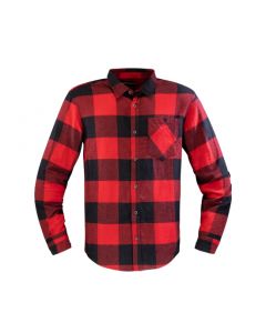 CAMICIA FLANELLA ROSSO/NERA