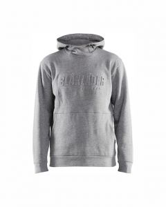 FELPA 3D GRIGIO CON CAPPUCCIO 