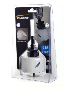 Set seghe a tazza da 68 mm pronto all'uso