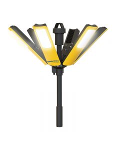 FARETTO LED PORTATILE DA CANTIERE CON 6 SORGENTI LUMINOSE A 360°